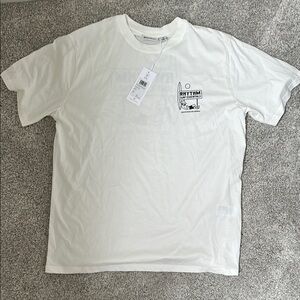 Rhythm White Short Sleeve Tee Classic Crew Neck